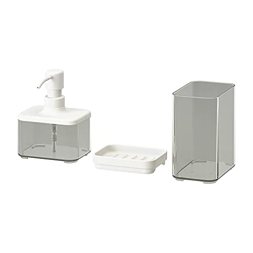 3 Piece Bathroom Set, White