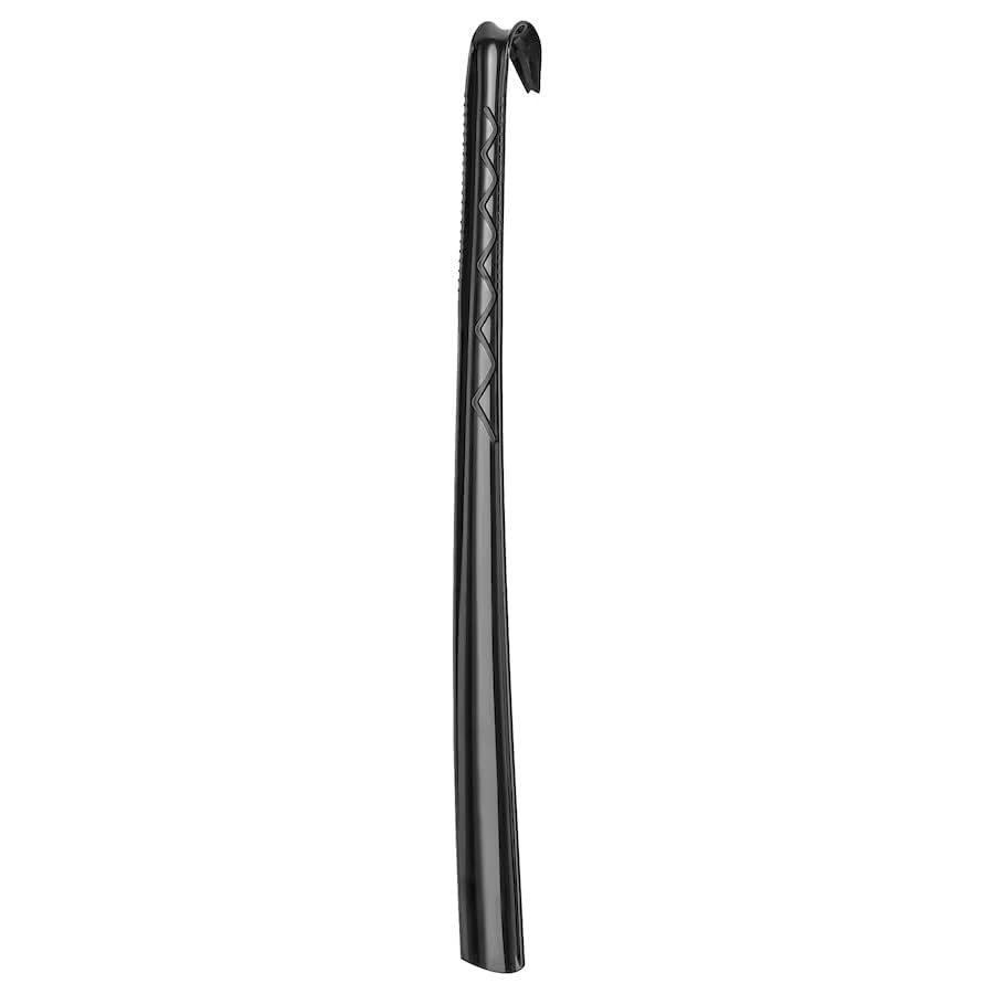 Shoe Horn | with Convenient Handled Hanging Loop | Durable Plastic Horn for Both Men and Women | Travel-Friendly Horn | Long-Lasting and Comfortable - Black