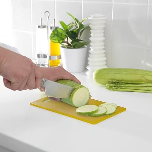 Vegetable Cutting Board for Kitchen/Chopping Board, Yellow, Small, 24x15 cm (9 ½x6 ")