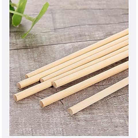 Flavouredlove Natural Bamboo Skewer Sticks, Natural Wooden Barbecue Kabob Skewers, Best for Grill, BBQ, Kebab, Marshmallow Roasting or Fruit Sticks, 8 inch (Pack of 60)