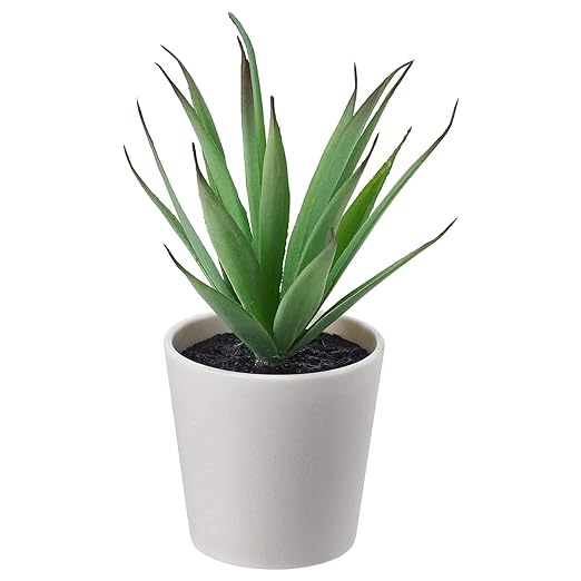 Aerglo FEJKA Artificial Potted Plant, in/Outdoor (Succulent (Pot Length 6 cm), Plant (Length: 15 cm Weight: 0.03 kg Diameter: 12 cm))