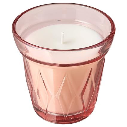 VALDOFT Scented Candle in Glass, 8 cm (3 ¼ ") (Wild Strawberry/Dark Pink) Visit the flavouredlove Store