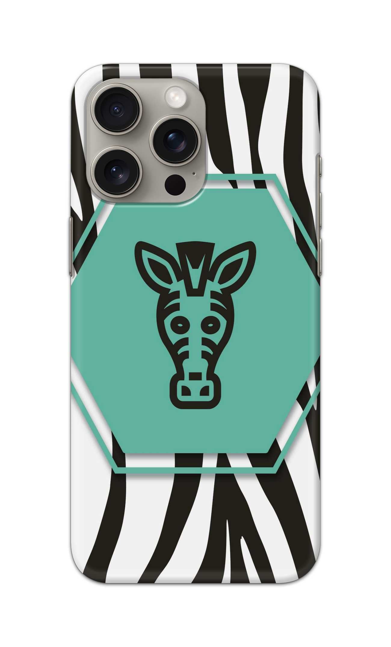 zebra pattern theme  - Hard Case - SA001