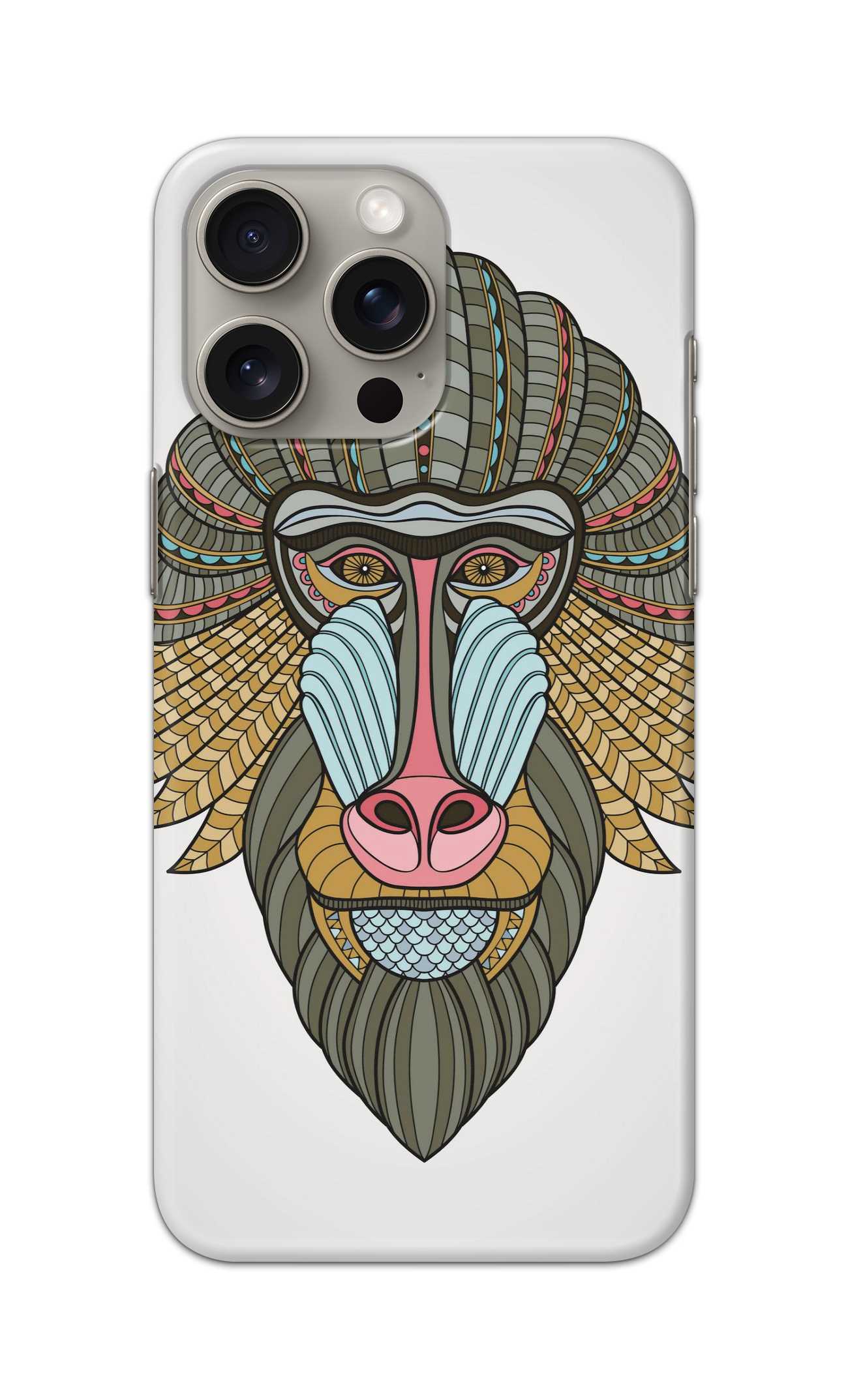 tribal baboon theme  - Hard Case - SA003