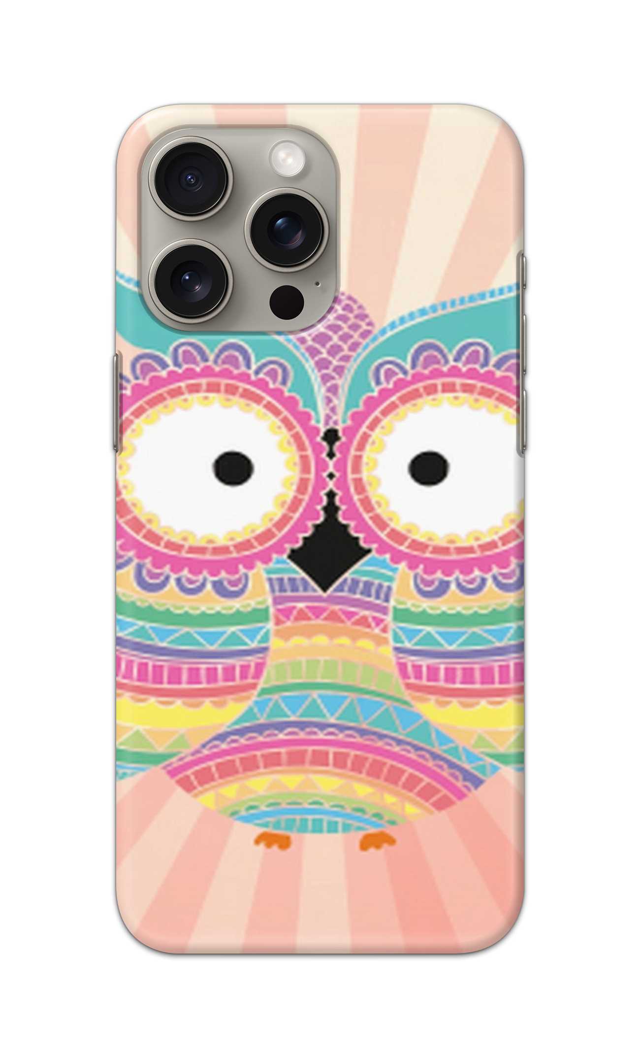 colorful owl theme  - Hard Case - SA041