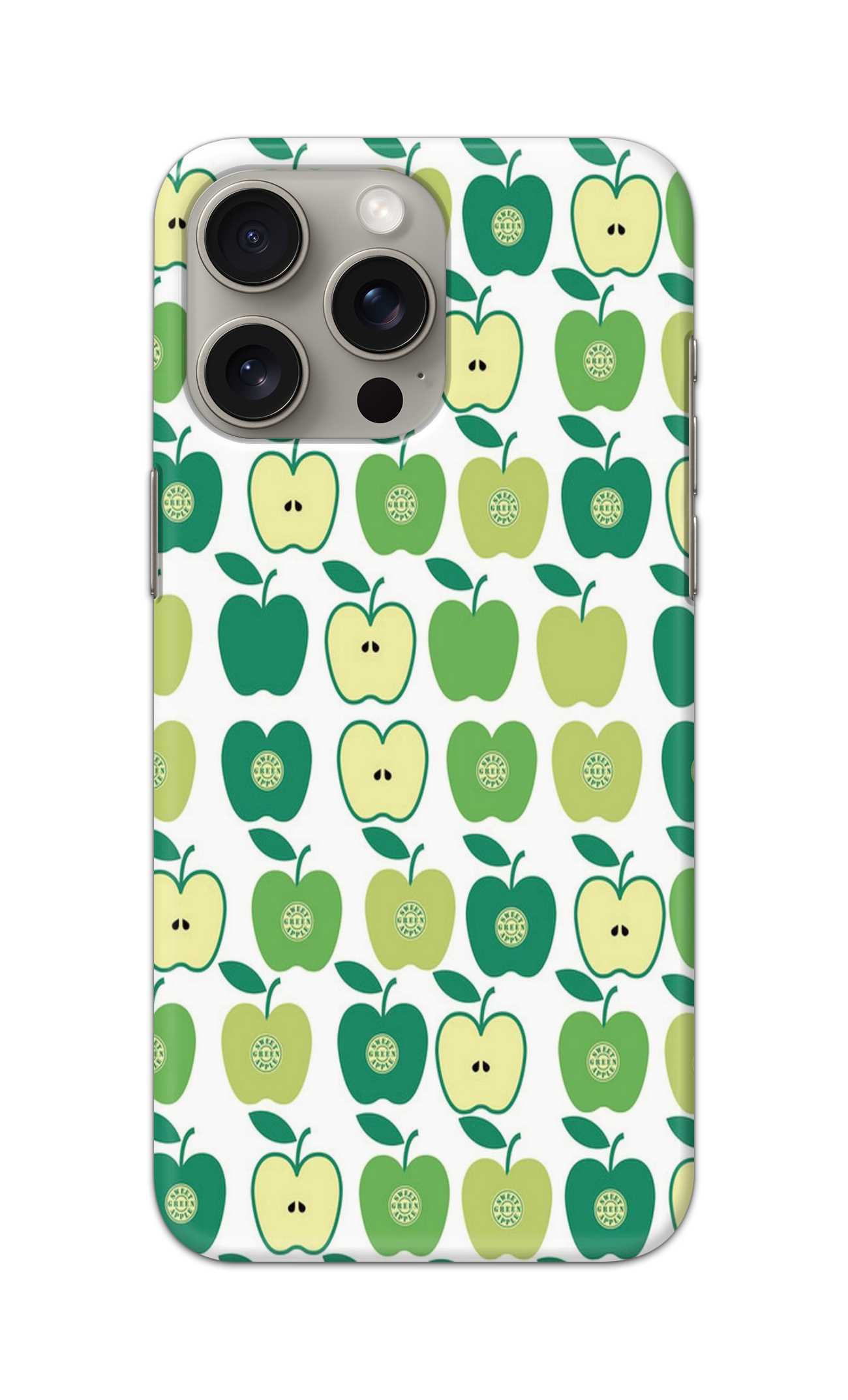 GREEN APPLE PATTERN  - Hard Case - SA488