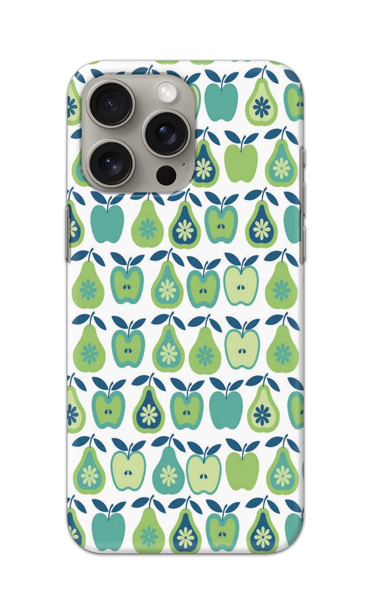 GREEN APPLE PATTERN  - Hard Case - SA492