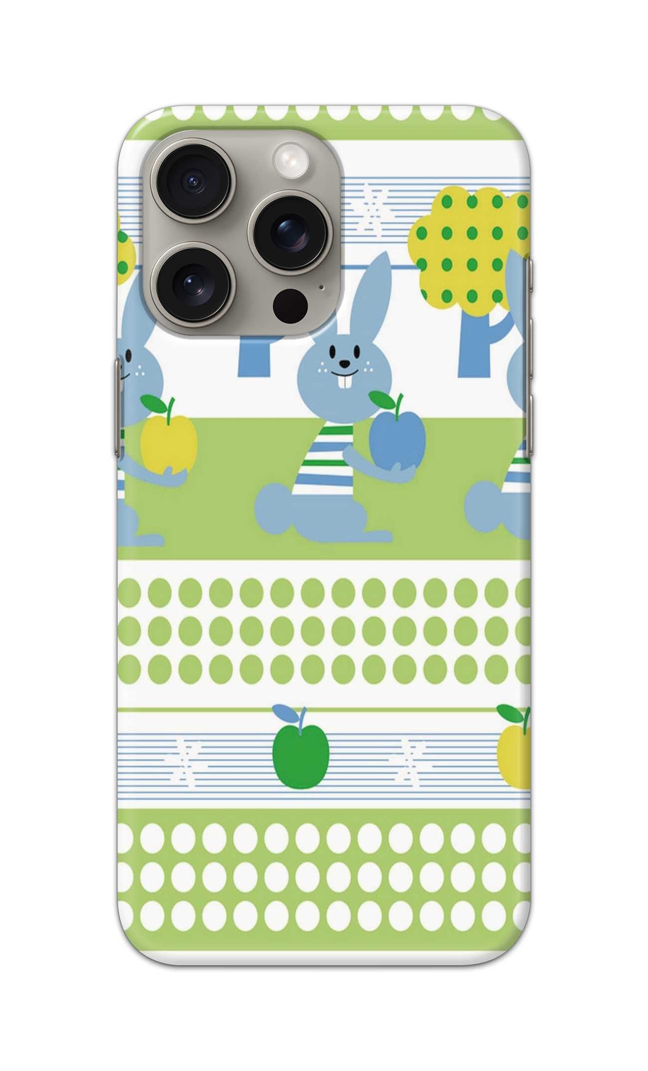 RABIT EAT APPLE PATTERN  - Hard Case - SA493