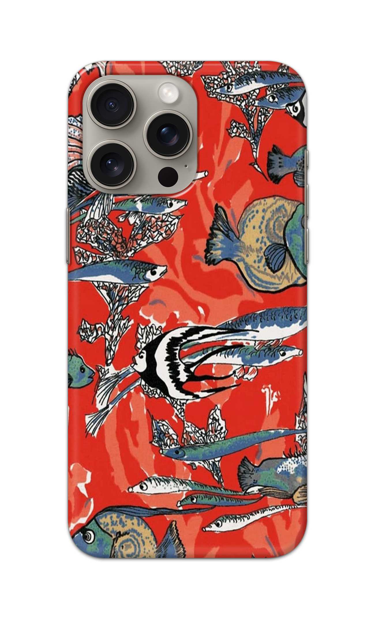 FISHES PATTERN  - Hard Case - SA590