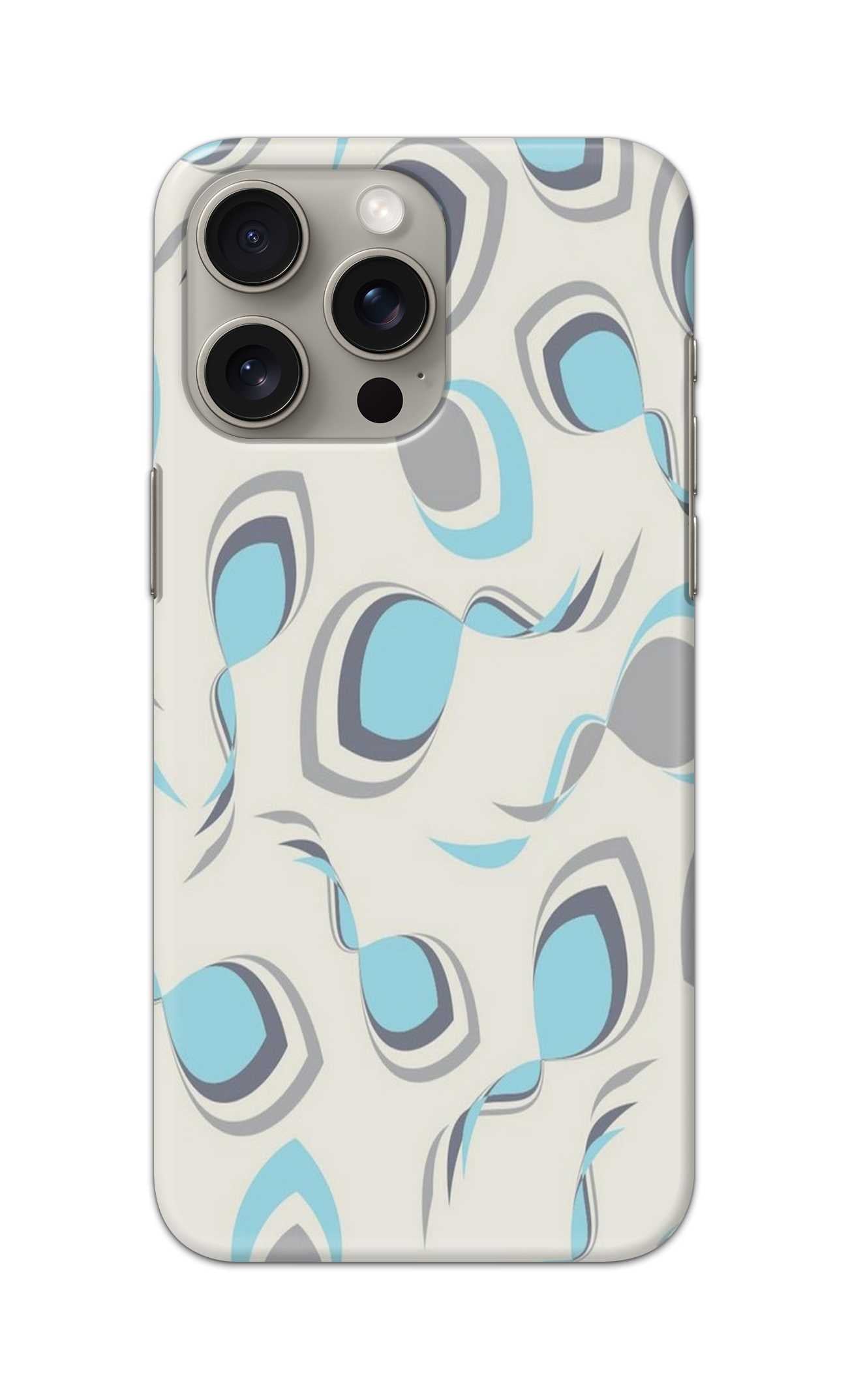 BLUE FISH PATTERN  - Hard Case - SA648