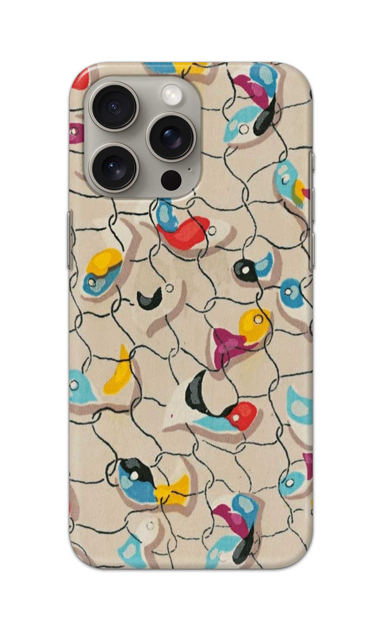 NET FISHES PATTERN  - Hard Case - SA657