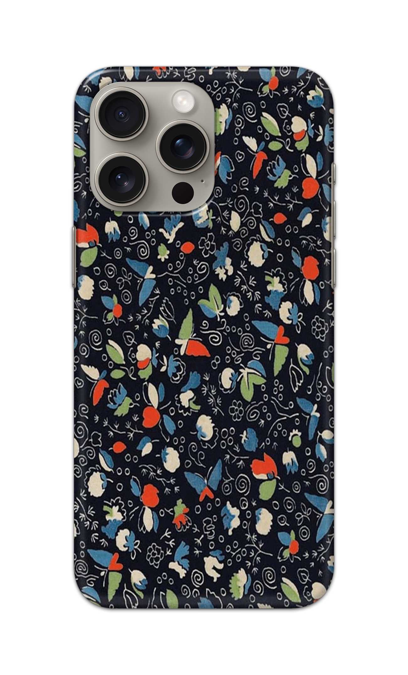 MULTICOLOUR BUTTERFLY PATTERN  - Hard Case - SA726