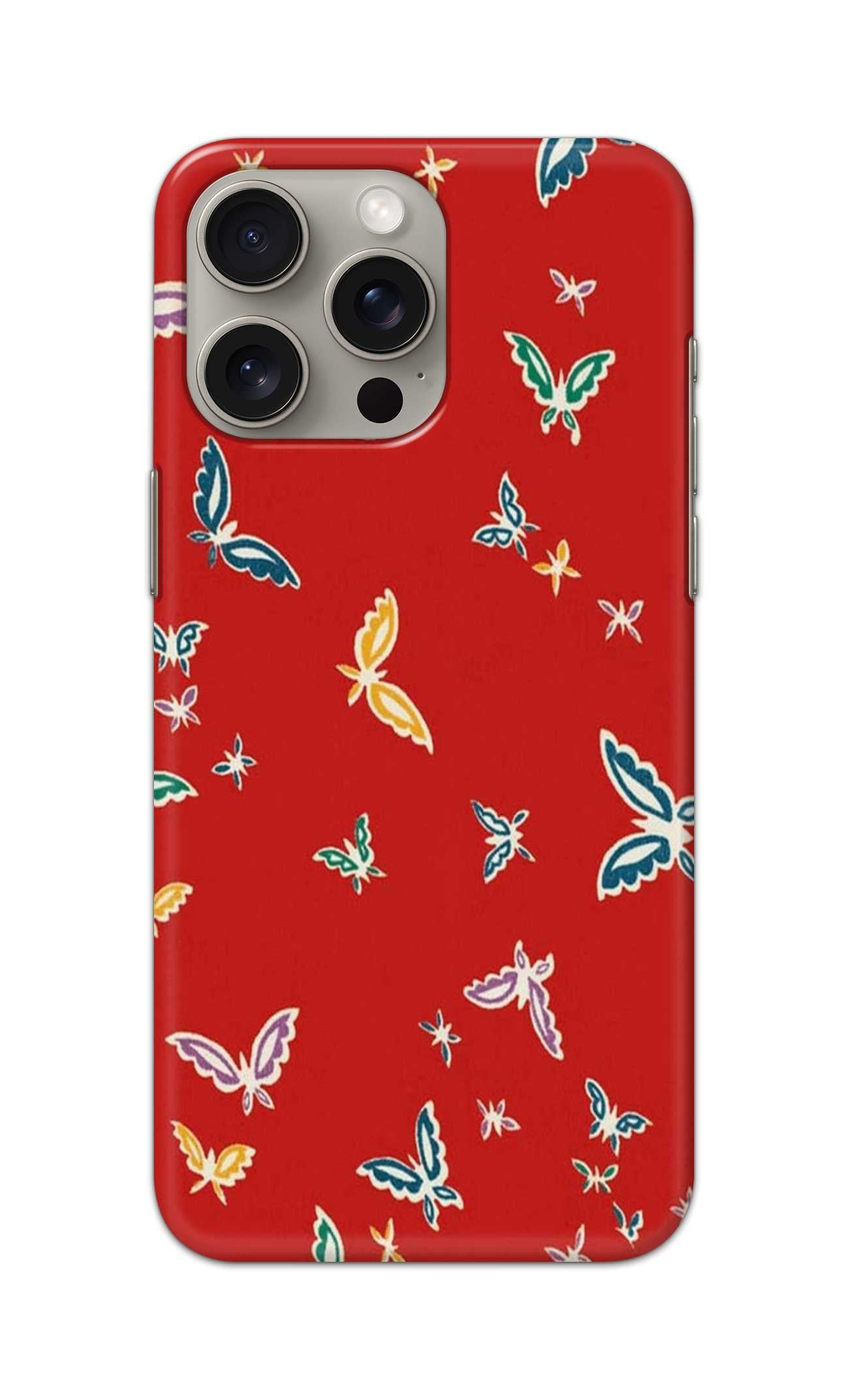 COLOURFULL BUTTERFLY PATTERN  - Hard Case - SA886