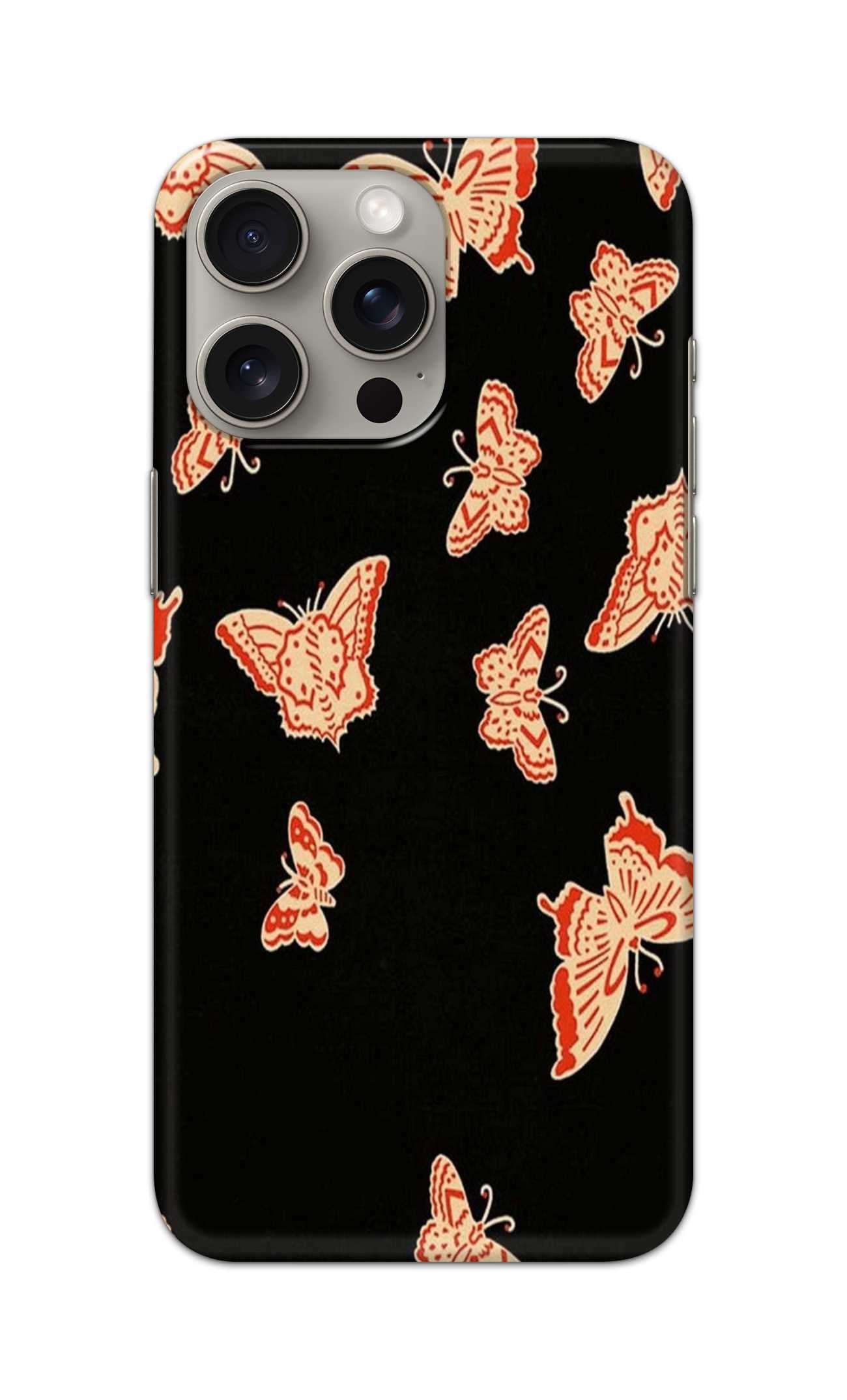 BUTTERFLY RED PATTERN  - Hard Case - SA938