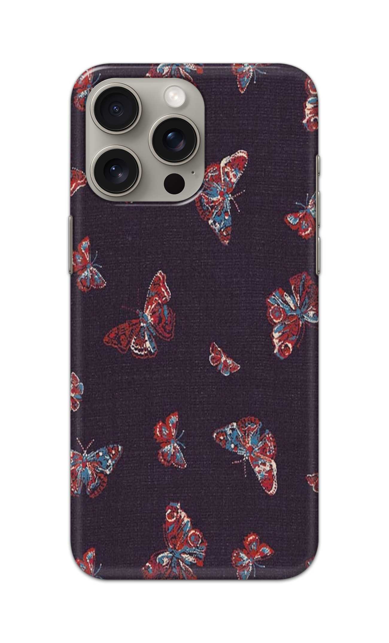 MULTICOLOUR BUTTERFLY PATTERN  - Hard Case - SA943