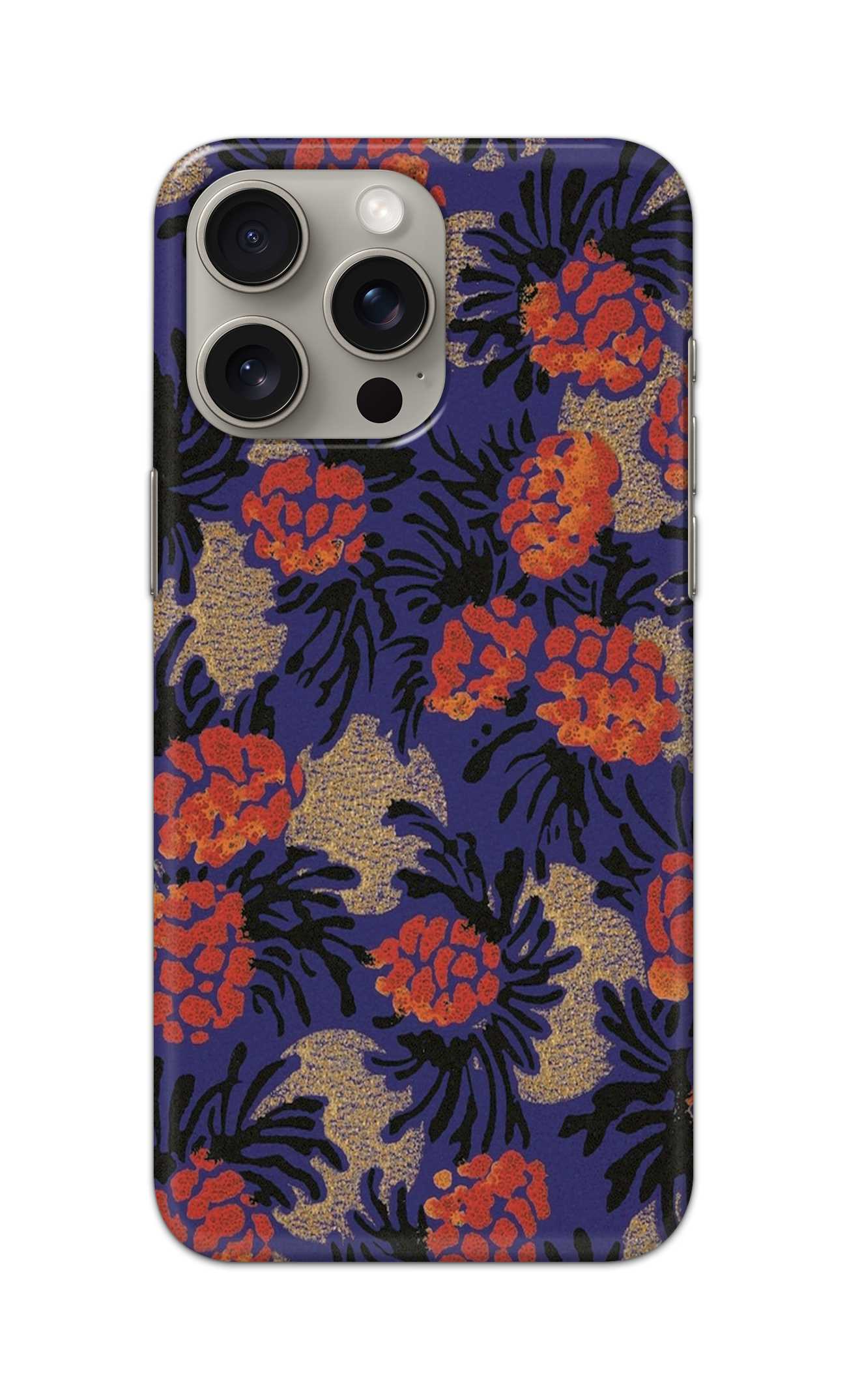 RED FLORAL PATTERN  - Hard Case - SB192