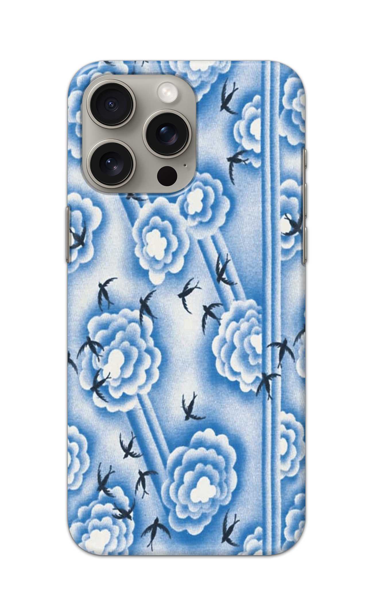 BLUE ANIMATION BIRDS PATTERN  - Hard Case - SB256