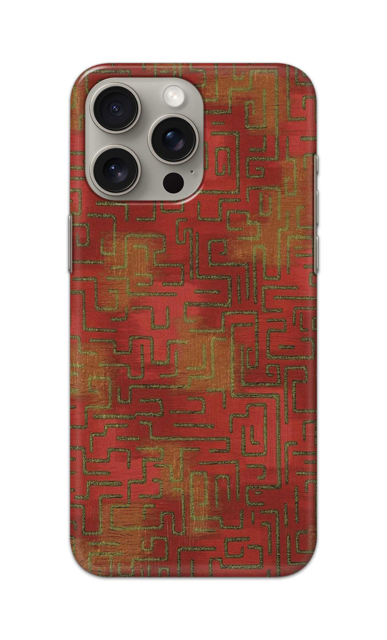 RED COLOUR LINE PATTERN  - Hard Case - SB263