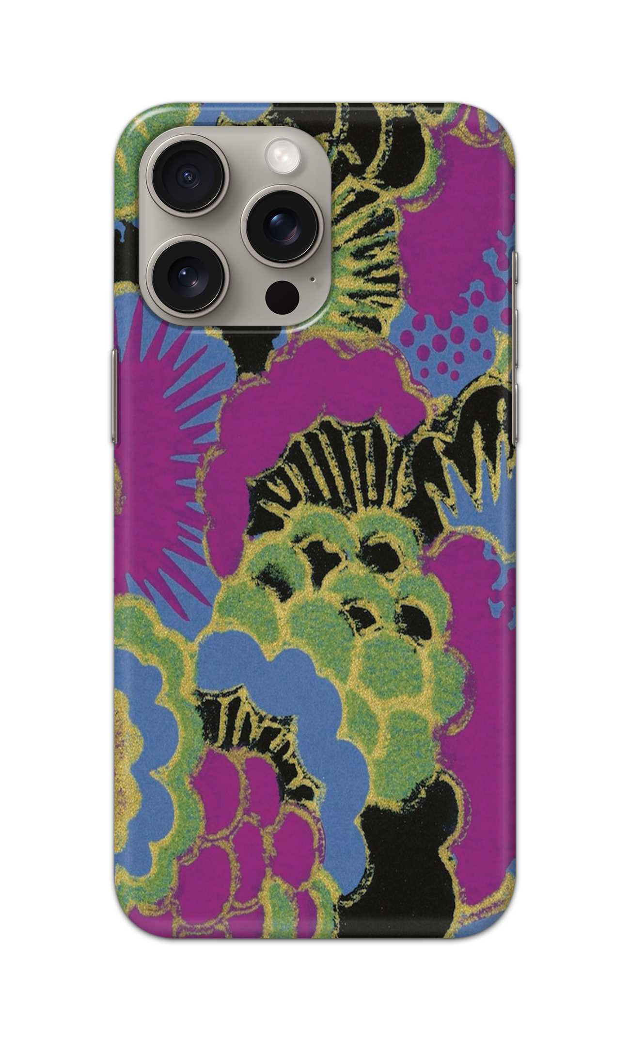 BLACK COLOUR AUSPICIOUS PATTERN  - Hard Case - SB284