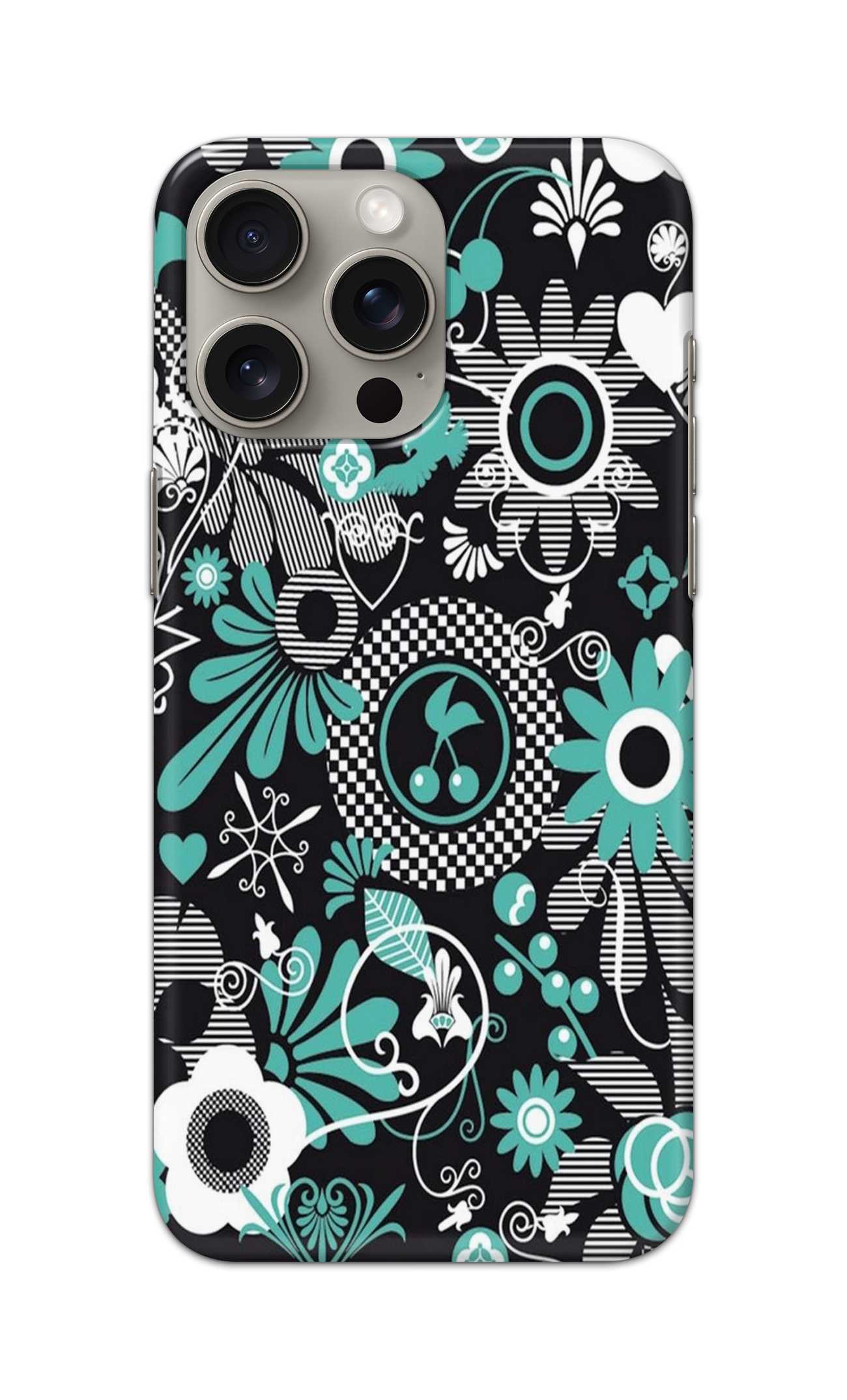 MULTICOLOUR FLORALS PATTERN  - Hard Case - SB299