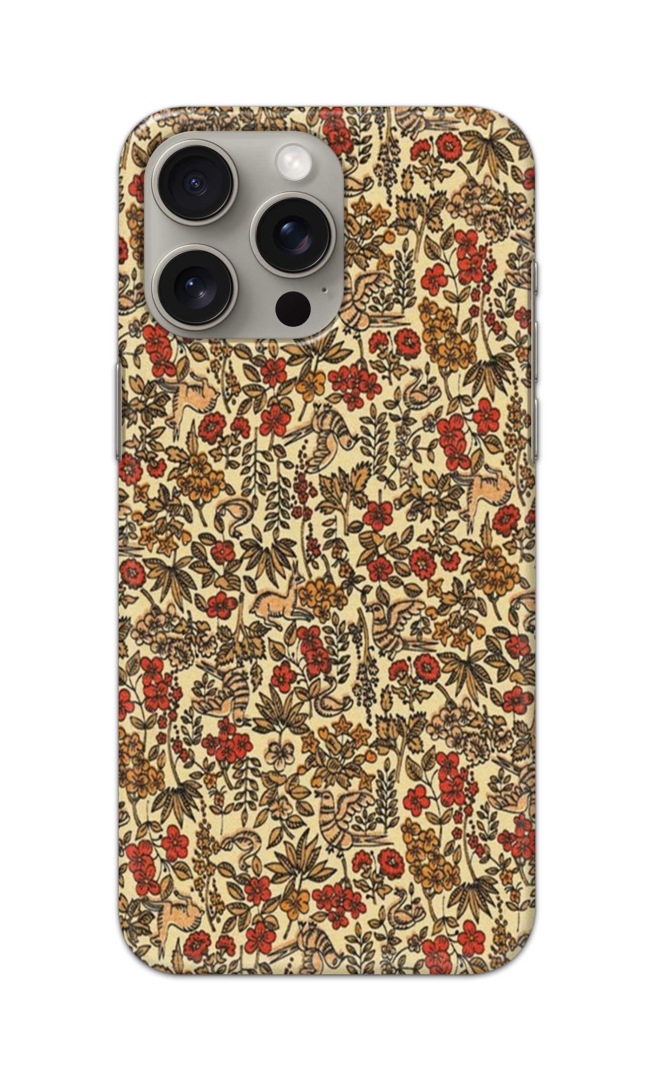 BIRD AND DEER PATTERN  - Hard Case - SB322