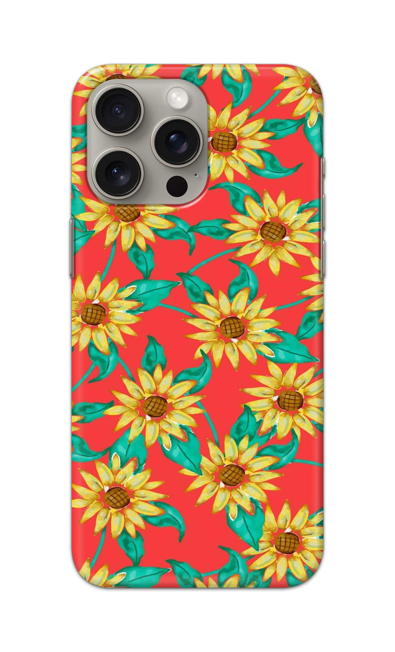 SUNFLORAL IMAGE PATTERN  - Hard Case - SB414