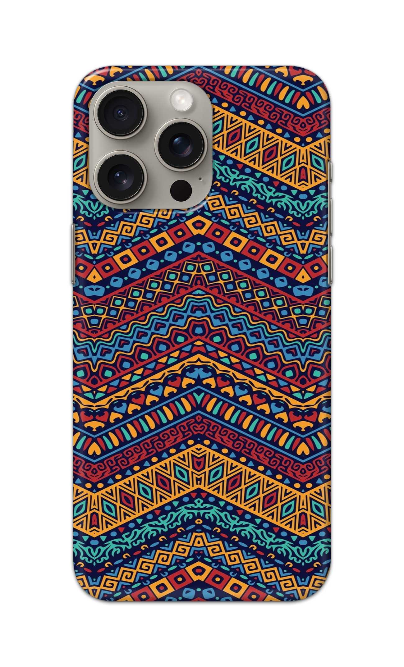 COLOURFUL GEOMETRIC PATTERN  - Hard Case - SB419