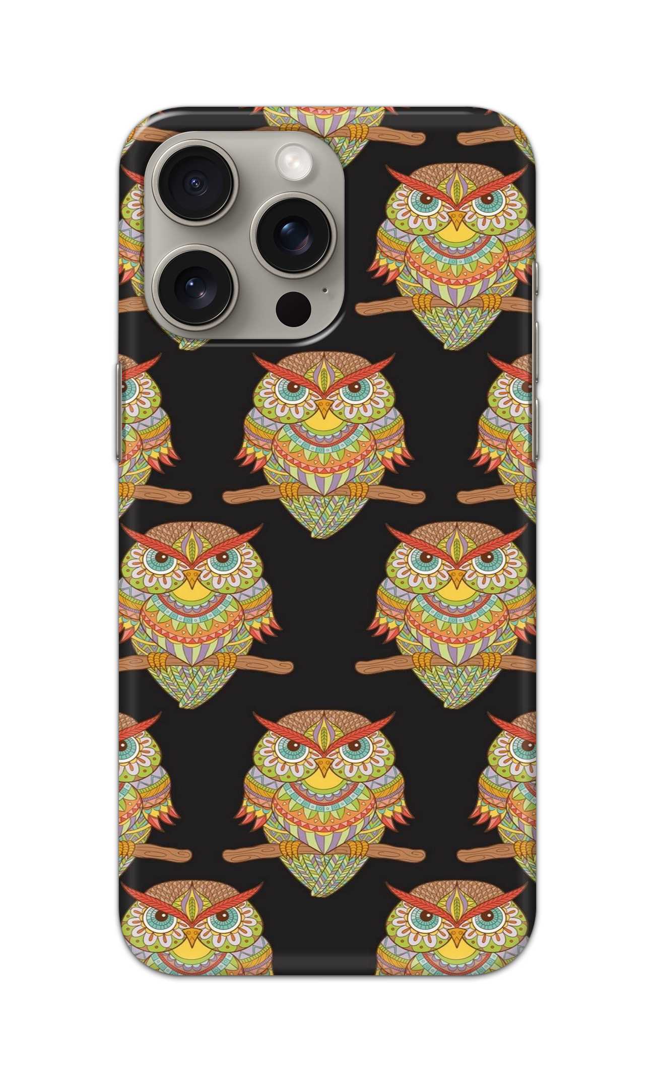 OWL PATTERN  - Hard Case - SB426