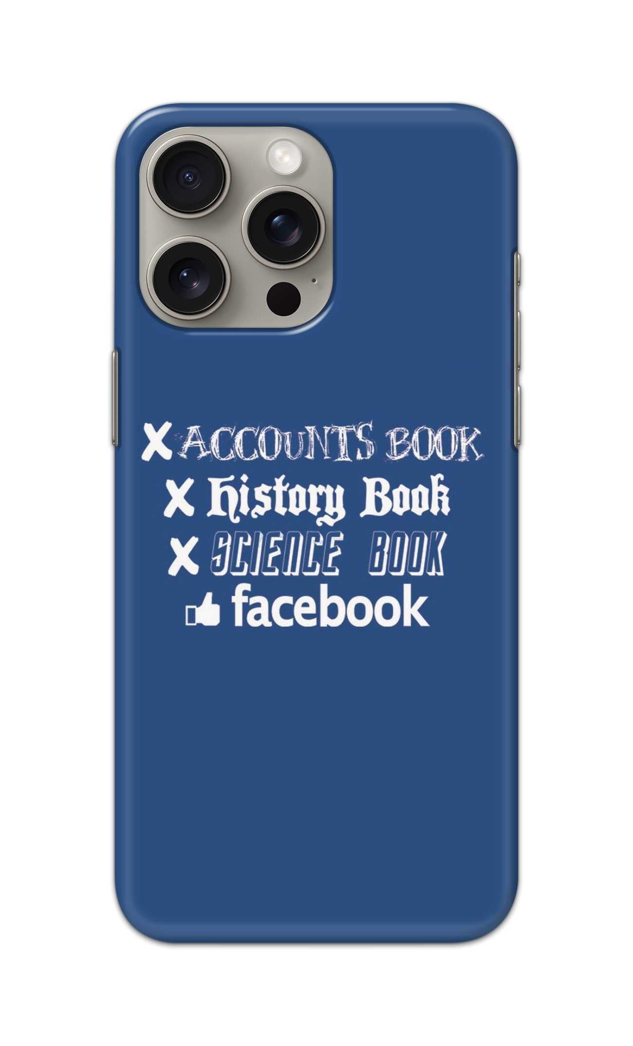 ACCOUNTS BOOK HISTORY BOOK SCIENCE BOOK FACEBOOK THEME  - Hard Case - SB492