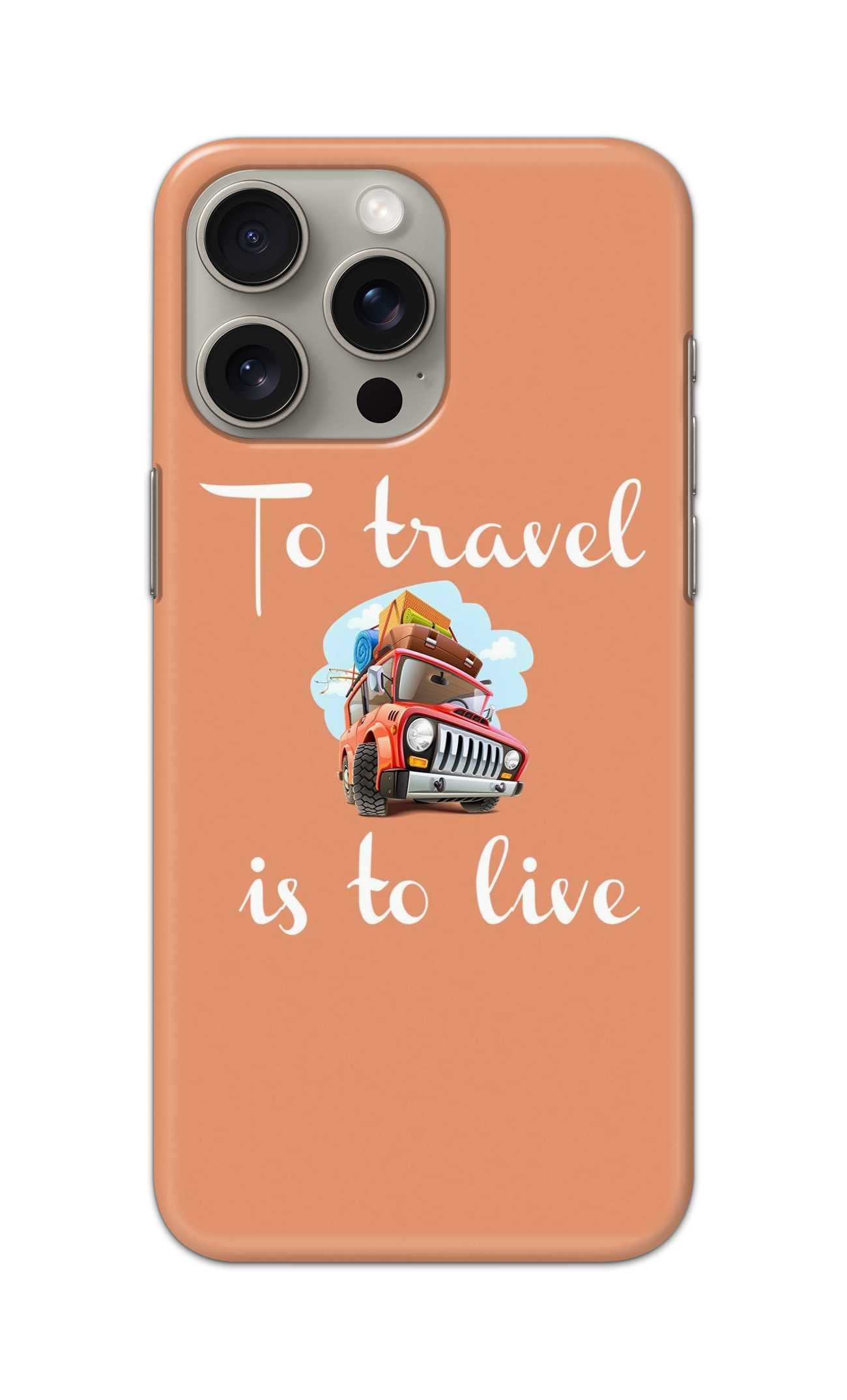 TO TRAVEL IS TO LIVE THEME  - Hard Case - SC016