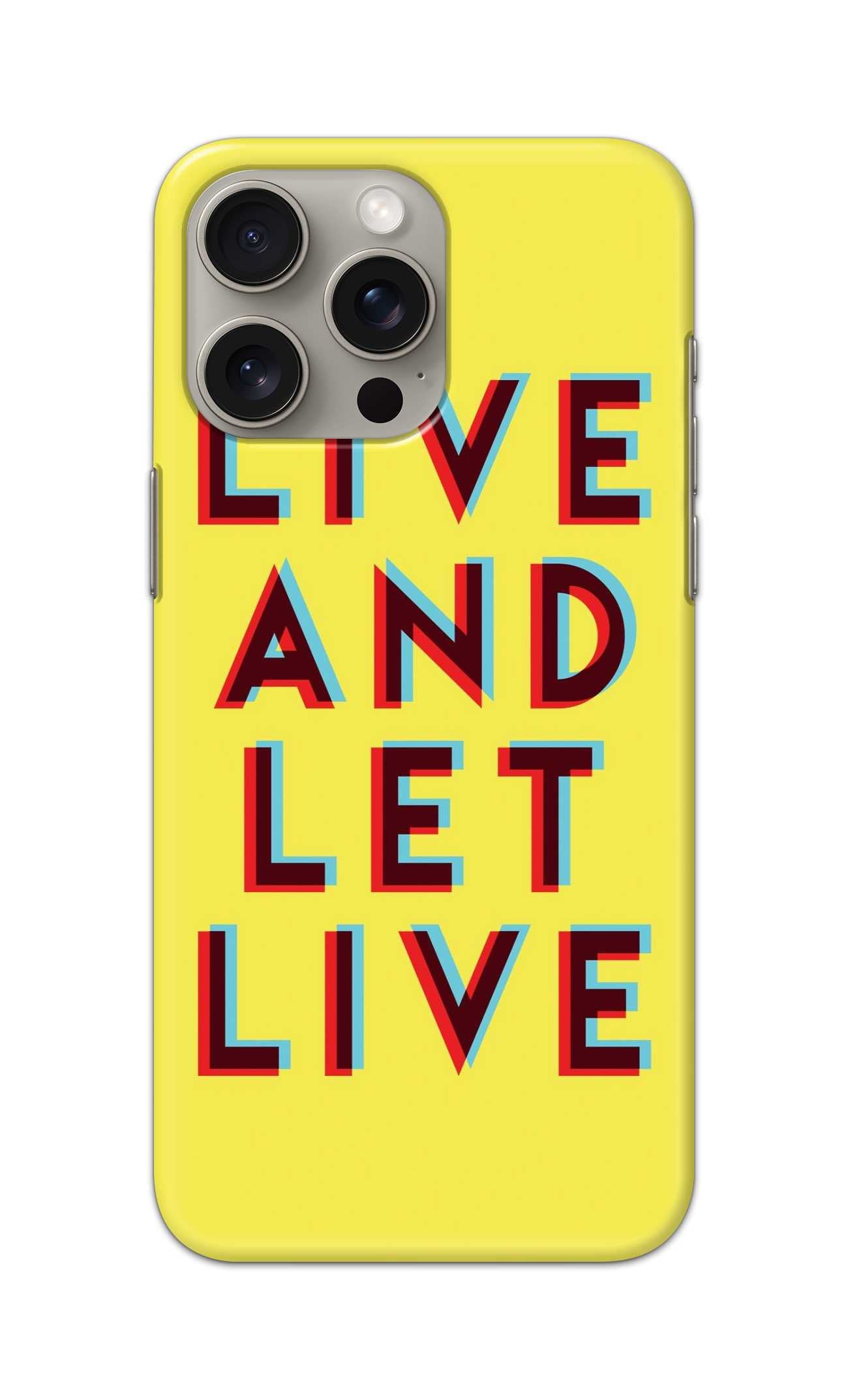 LIVE AND LET LIVE THEME  - Hard Case - SC020