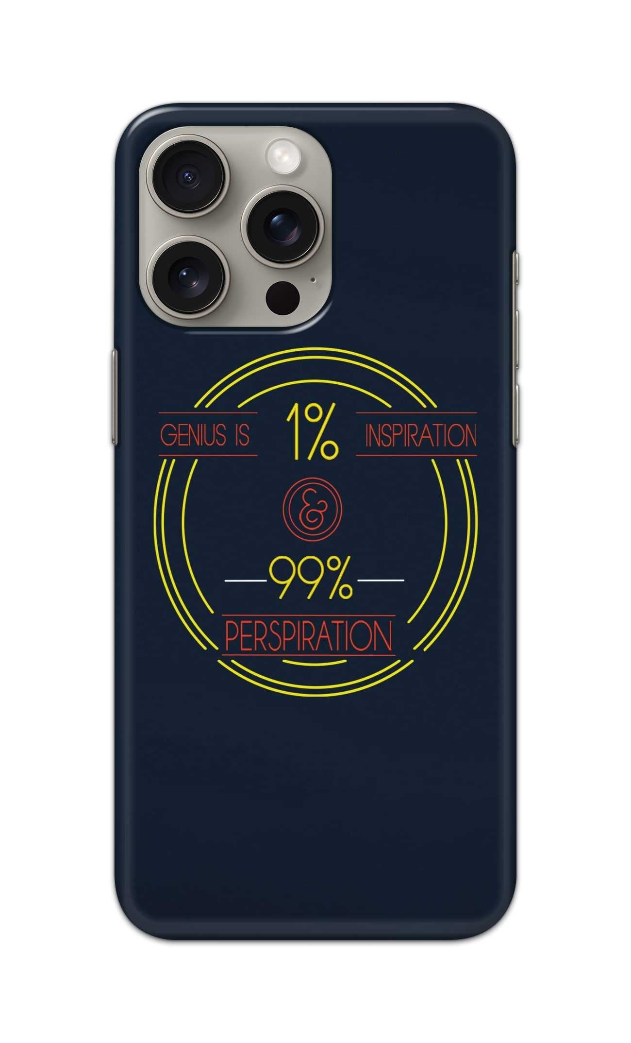 GENIUS IS 1% INSPIRATION THEME  - Hard Case - SC058