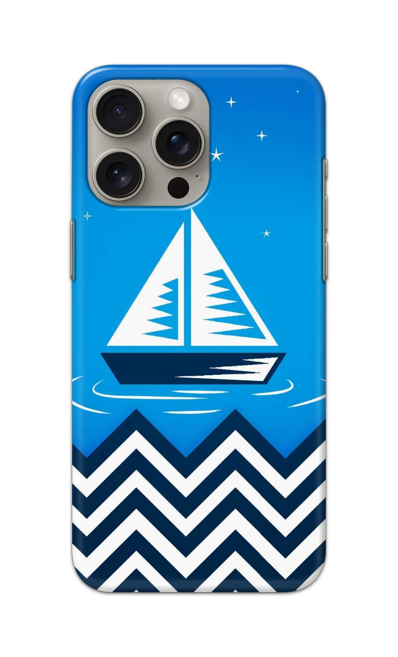 boat in the sea theme  - Hard Case - SC371