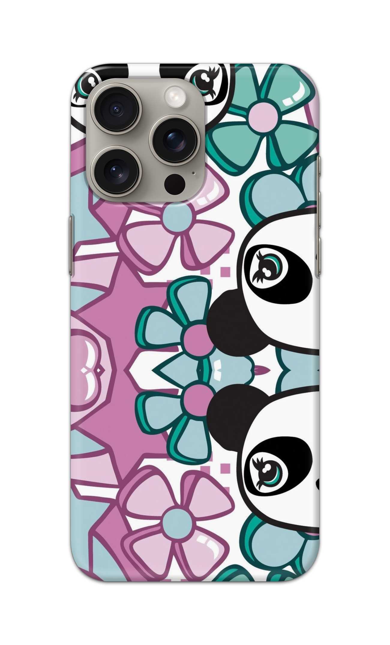 boho panda art theme  - Hard Case - SC372