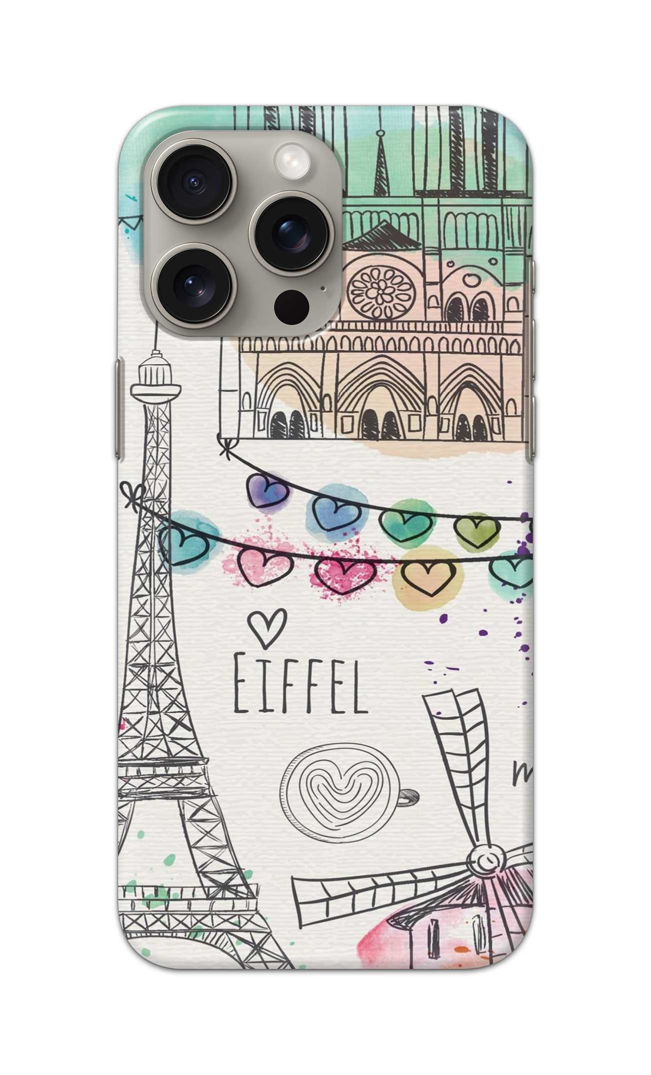 eiffel tower theme  - Hard Case - SC385