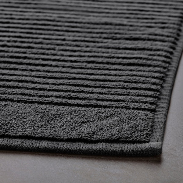 Bath mat, dark grey, 40x60 cm (16x24 ")