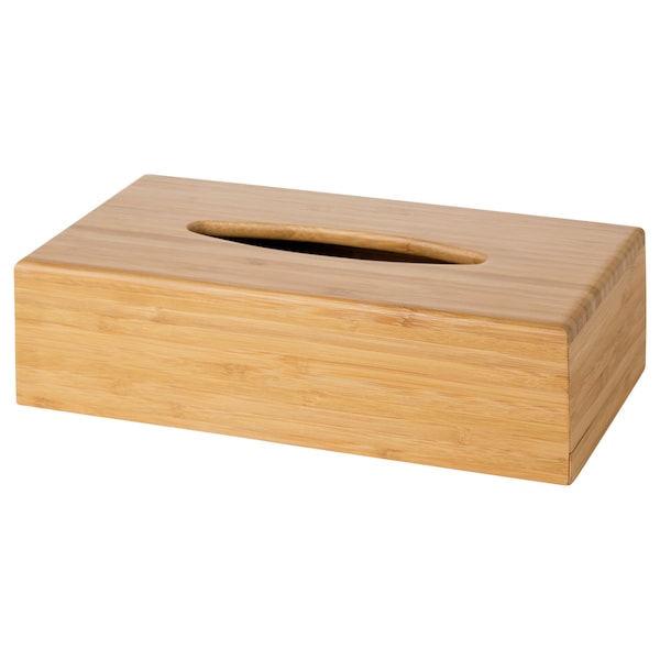 Box for tissues, bamboo, 26x14 cm (10x6 ")