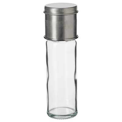 Portion sugar shaker, clear glass/stainless steel, 15 cm (6 ")