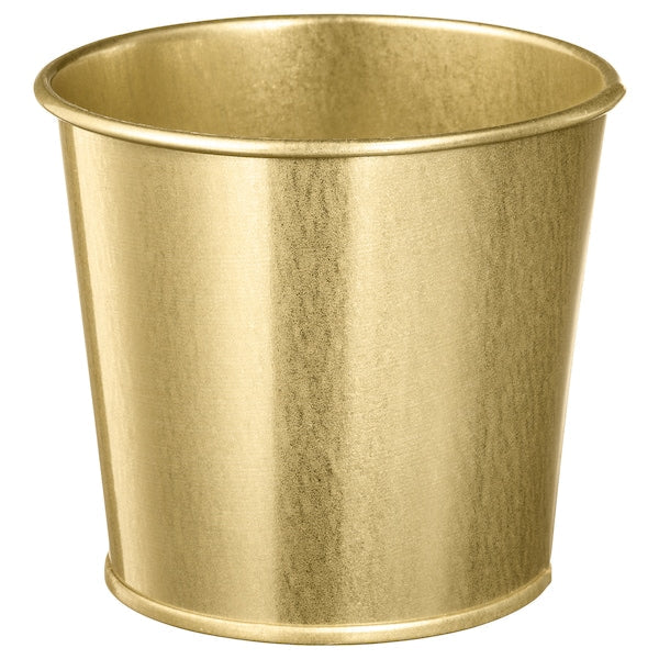 Plant pot, brass-colour, 9 cm (3 ½ ")