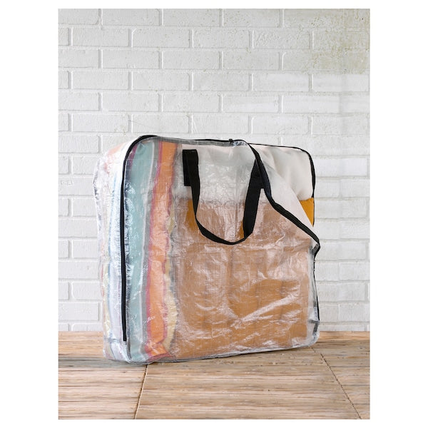 Storage bag, transparent, 65x22x65 cm (25 ½x8 ¾x25 ½ ")