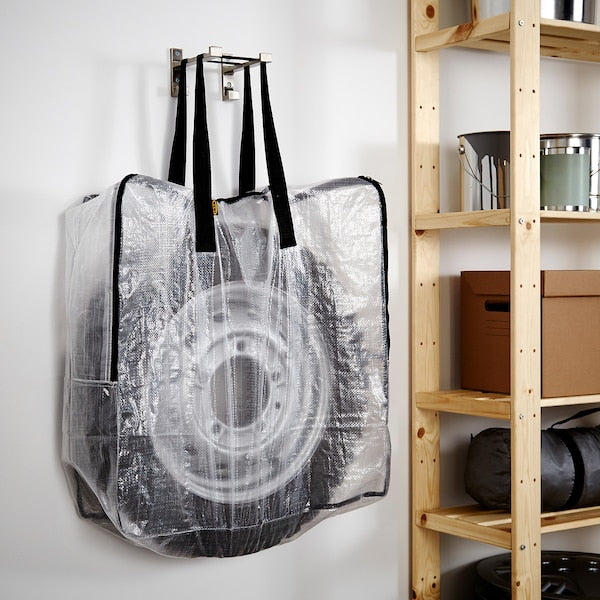 Storage bag, transparent, 65x22x65 cm (25 ½x8 ¾x25 ½ ")