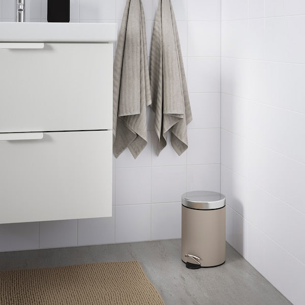 Waste bin, beige, 3 l (1 gallon)