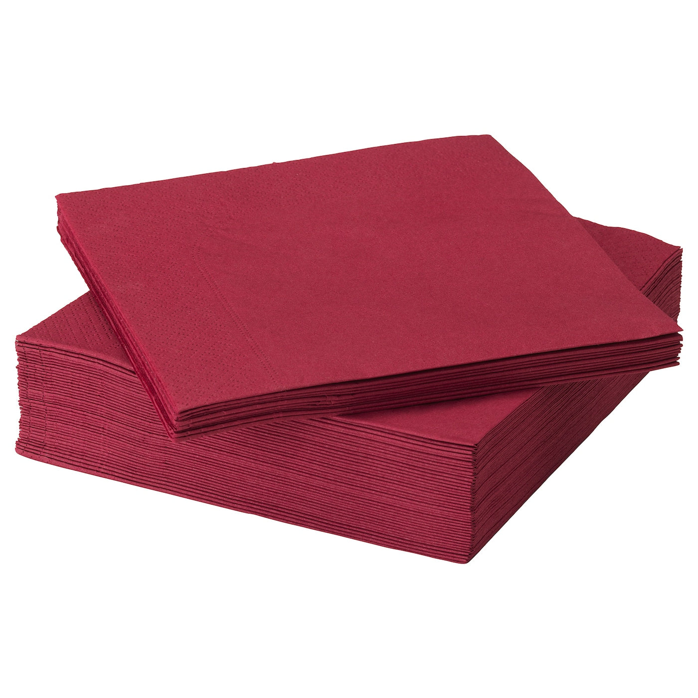 Paper napkin, dark red, 40x40 cm (15 ¾x15 ¾ ")