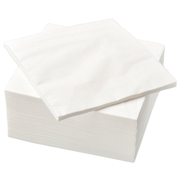 Paper napkin, white, 40x40 cm (15 ¾x15 ¾ ")