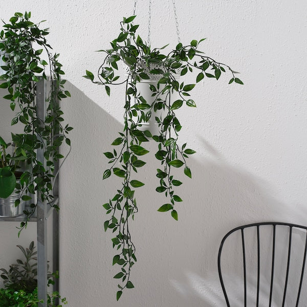 Artificial potted plant, in/outdoor/hanging, 9 cm (3 ½ ")