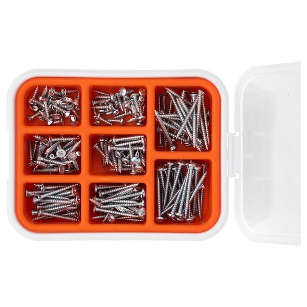 200-piece wood screw set