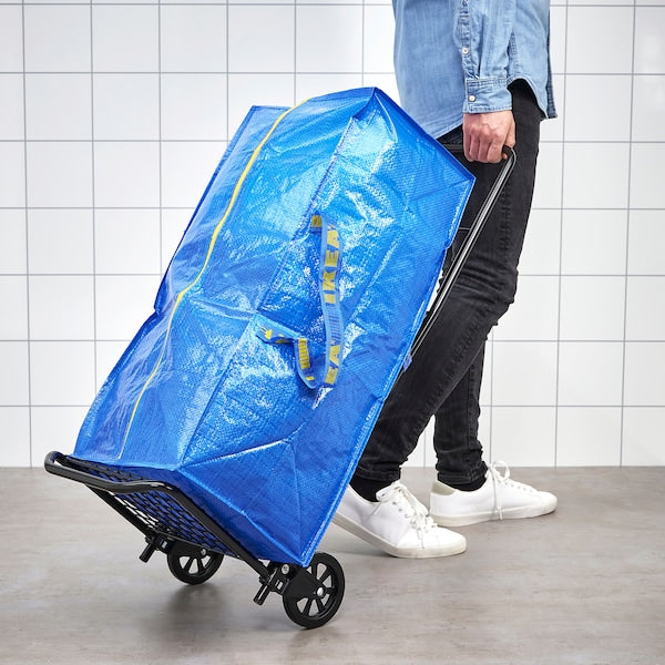 Trunk for trolley, blue, 73x35x30 cm 76 l (28 ¾x13 ¾x11 ¾ " 20 gallon)