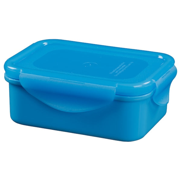 Lunch box, blue, 13x10x5 cm (5x4x2 ")