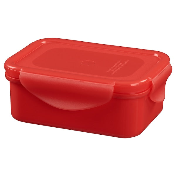 Lunch box, red, 13x10x5 cm (5x4x2 ")