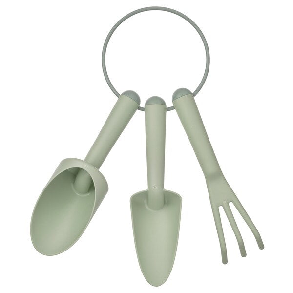 3-piece gardening set, in/outdoor light green